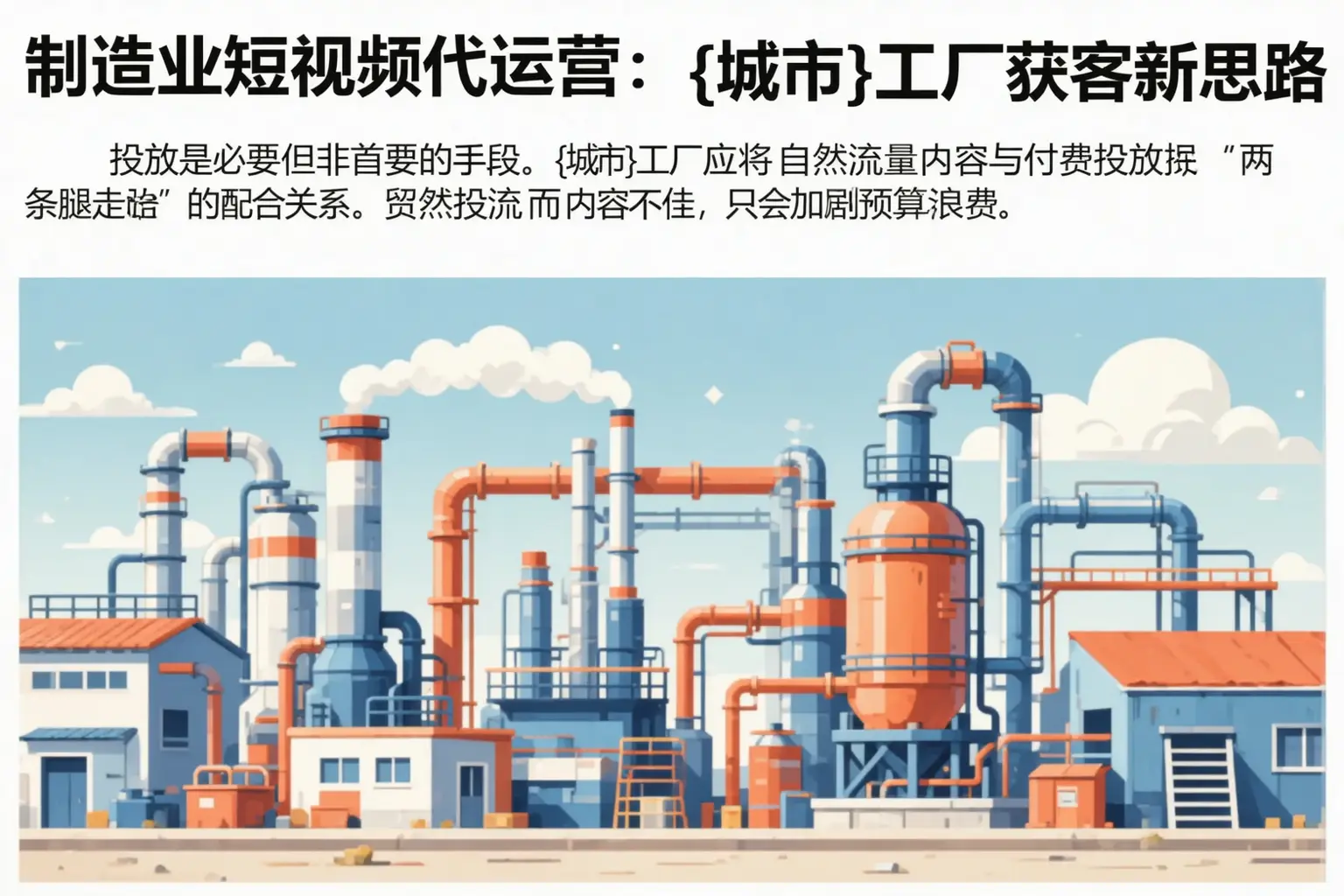 制造业短视频代运营：魏都工厂获客新思路